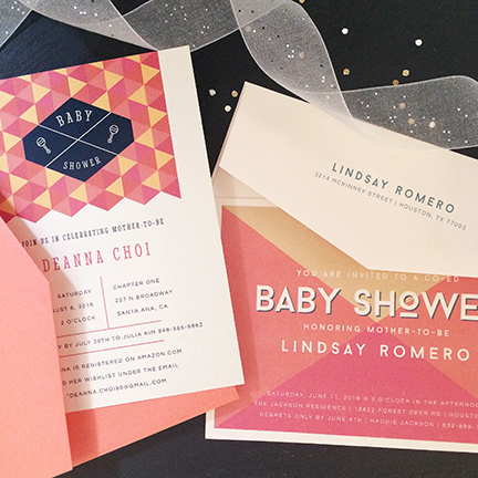 Shapes Baby Shower Invitation
