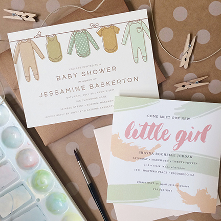 Outfits Baby Shower Invitation
