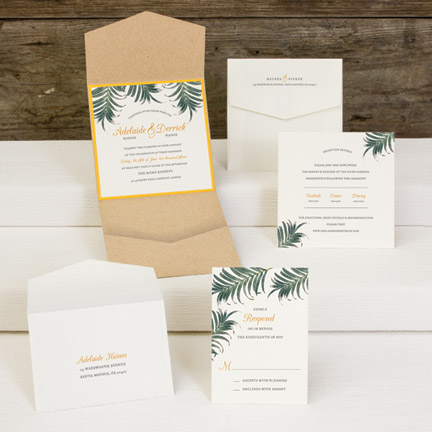 Palm Tree Wedding Invitation